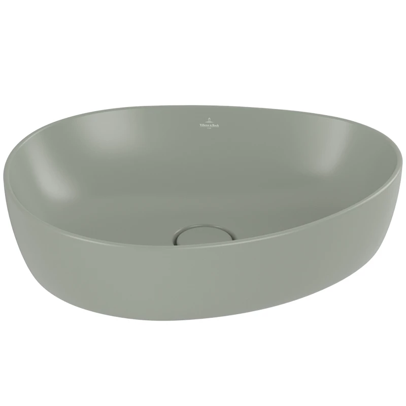 Villeroy Antao ráültethető mosdó, 510 x 400 mm Morning Green CeramicPlus
