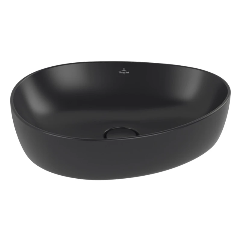 Villeroy Antao ráültethető mosdó 510 x 400 mm Pure Black CeramicPlus