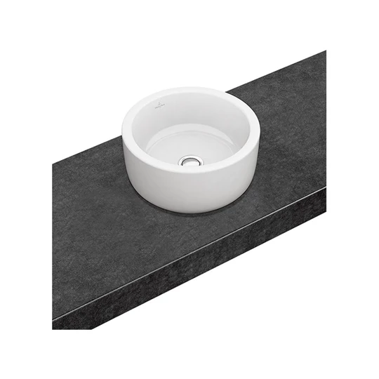 Villeroy Architec pultra ültethető mosdó, kerek, 40 cm 