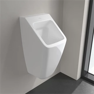 Villeroy Architectura Elszívó rendszerű piszoár 325 x 680 x 355 mm célzójel, Négyszög, rejtett vízbekötés fehér Alpin