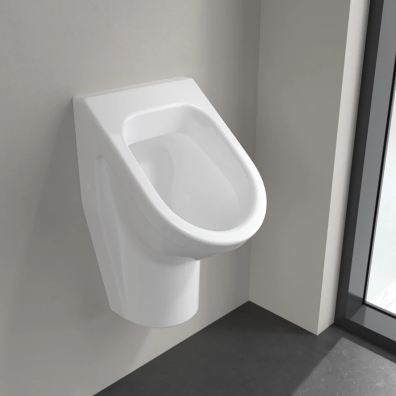 Villeroy Architectura Elszívó rendszerű piszoár 360 x 620 x 385 mm fröcskölésgátló, korábban Omnia Architectura, Ovális
