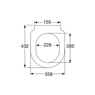 Villeroy Architectura wc-ülőke SlimSeat