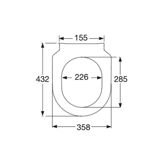 Villeroy Architectura wc-ülőke SlimSeat