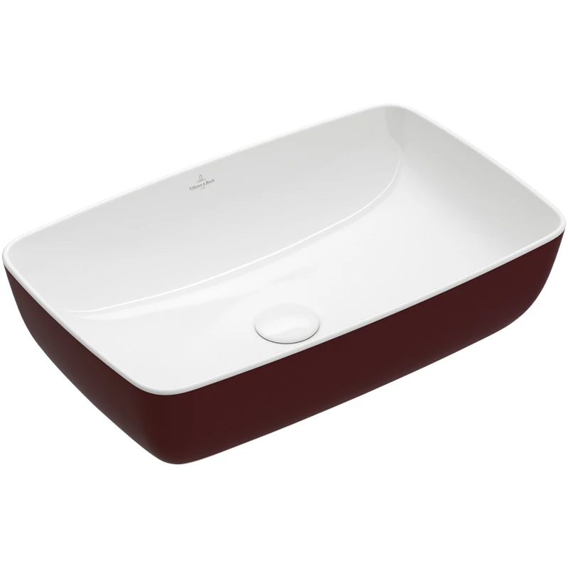 Villeroy Artis ráültethető mosdó, 61 x 41 cm, Bordeaux