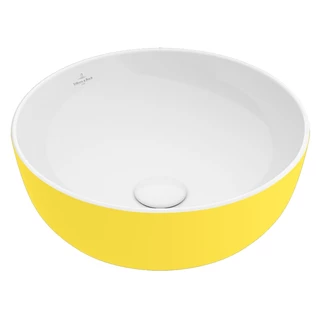 Villeroy Artis pultra ültethető mosdó, kerek, 43 cm, Lemon