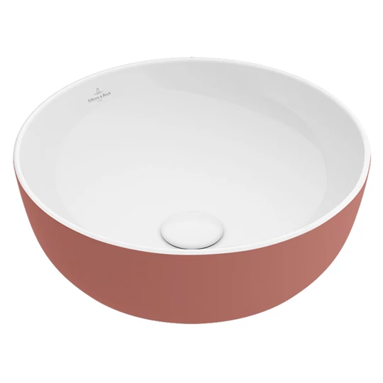 Villeroy Artis pultra ültethető mosdó, kerek, 43 cm, Rose