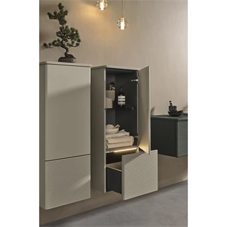 Villeroy Antao magas komód 814 x 1039 x 356 mm Stone Grey Matt Lacquer