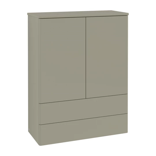 Villeroy Antao magas komód 814 x 1039 x 356 mm Stone Grey Matt Lacquer
