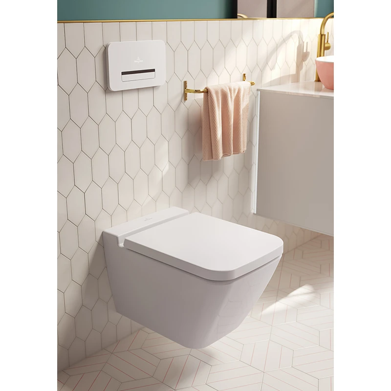 Villeroy Finion mélyöblítésű fali wc, DirectFlush, suprafix 3.0 rögzítőkészlettel, Ceramic Plus R1 bevonattal