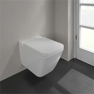 Villeroy Finion mélyöblítésű fali wc, DirectFlush, suprafix 3.0 rögzítőkészlettel, Ceramic Plus R1 bevonattal