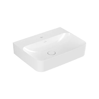 Villeroy Finion ráültethető mosdó,600*470 fehér R1 Ceramic Plus bevonat,túlfolyó nélküli