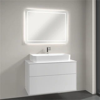 Villeroy Finion tükör Led-világítással, 1000x750x45 mm világítással