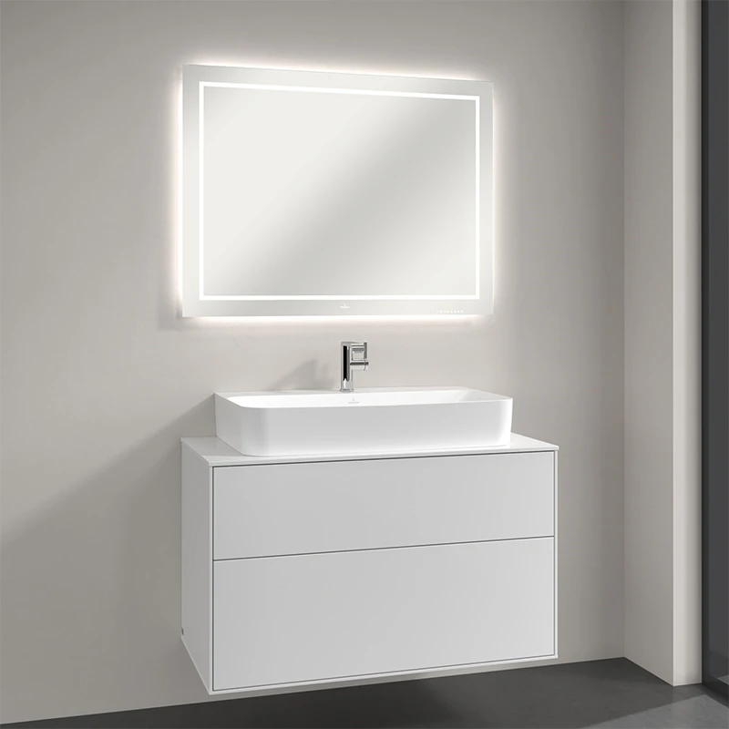 Villeroy Finion tükör Led-világítással, 1000x750x45 mm világítással