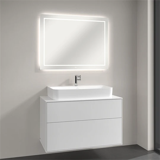 Villeroy Finion tükör Led-világítással, 1000x750x45 mm világítással