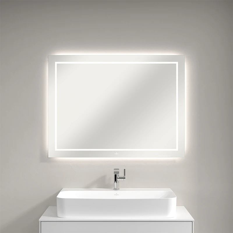 Villeroy Finion tükör Led-világítással, 1000x750x45 mm világítással