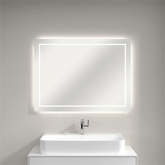 Villeroy Finion tükör Led-világítással, 1000x750x45 mm világítással