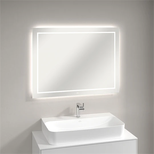Villeroy Finion tükör Led-világítással, 1000x750x45 mm világítással