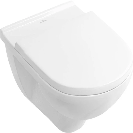 Villeroy O.Novo kombipack wc+ülőke gyűrű nélk,mélyöblítésű,hátsós +soft close ülőke 
