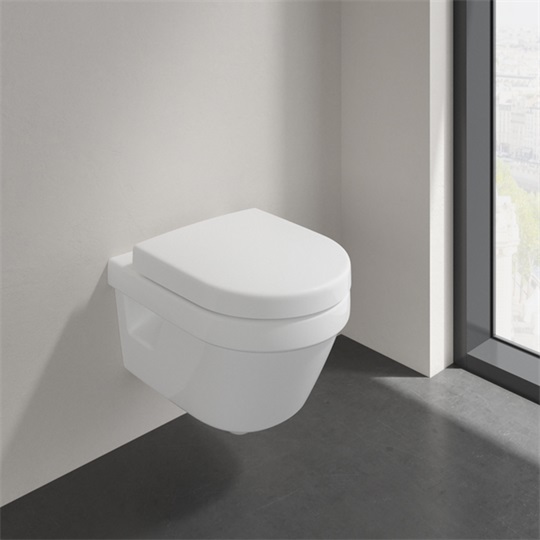 Villeroy Omnia Architectura wc ülőke Kompakt Ovális, QuickRelease és SoftClosing zsanérral, nemesacél zsanérok