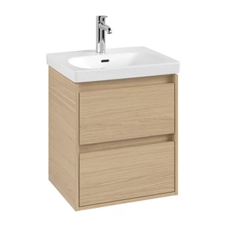 Villeroy Skyla alsószekrény 52,2x59,6x42,4 2xkihúzható elem csúszásgátló alátéttel, falra szerelhető,mosdó jobb oldalon