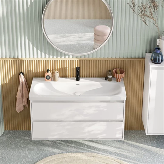 Villeroy Skyla beépíthető mosdó 1200 x 460 mm fehér alpin