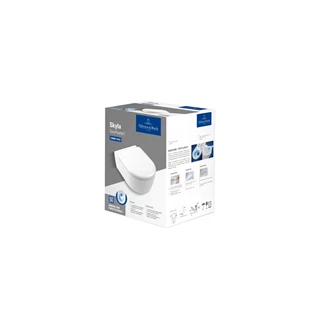 Villeroy Skyla kombipack falra szerelhető, TwistFlush[e3], Ovális, Mélyöblítésű WC TwistFlush[e3]