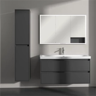 Villeroy Skyla magasszekrény 35x170x34,8 2 x ajtó, 1 x rögzített polc, 4 x üvegpolc, zsanér bal oldalon,falra szerelhető