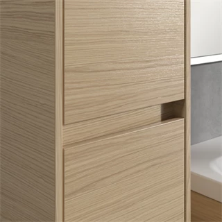 Villeroy Skyla magasszekrény 35x170x34,8 2 x ajtó, 1 x rögzített polc, 4 x üvegpolc, zsanér bal oldalon,falra szerelhető