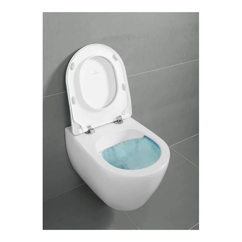 Villeroy Subway 2.0 gyűrű nélküli mélyöblítésű fali wc csésze ,DirectFlush,370x560mm,Suprafix 3.0 rögzítőkészlettel,mély