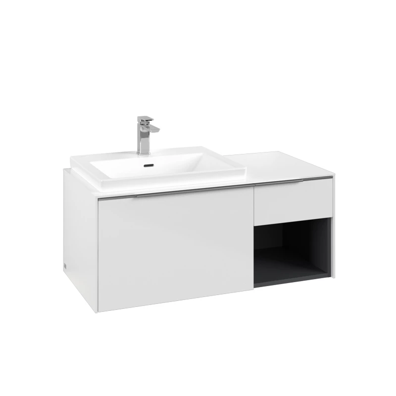 Villeroy Subway 3.0 alsószekrény, 1001 x 422,5 x 516 mm brilliant white, fürdőszoba bútor