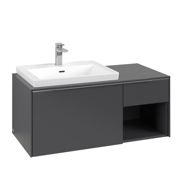 Villeroy Subway 3.0 alsószekrény, 1001 x 422,5 x 516 mm graphite, fürdőszoba bútor