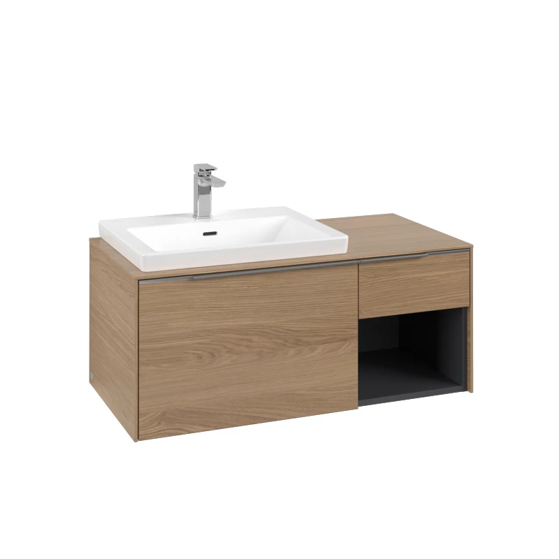 Villeroy Subway 3.0 alsószekrény, 1001 x 422,5 x 516 mm nordic oak, fürdőszoba bútor