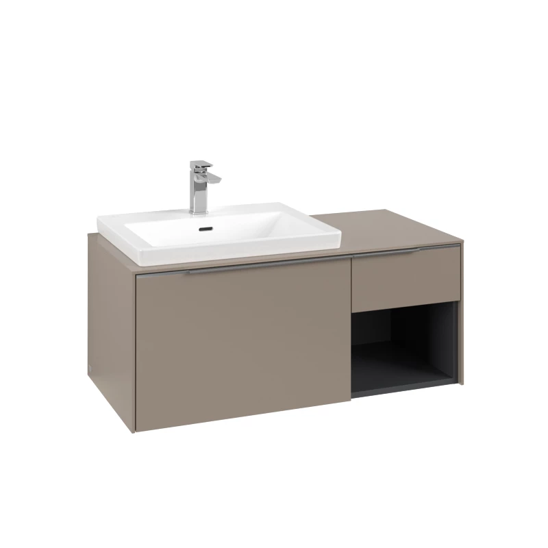 Villeroy Subway 3.0 alsószekrény, 1001 x 422,5 x 516 mm taupe, fürdőszoba bútor