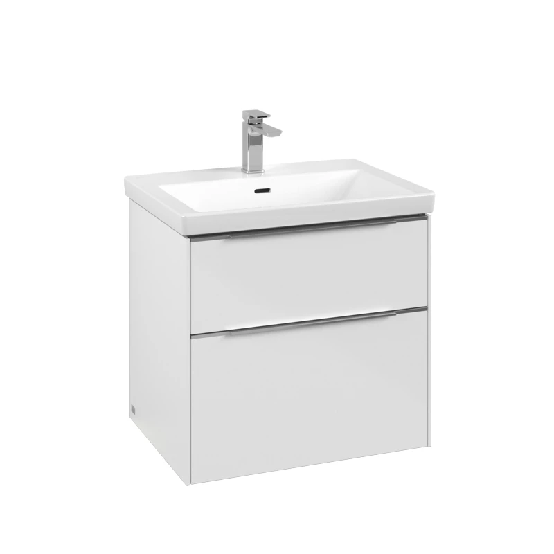 Villeroy Subway 3.0 alsószekrény, 622 x 576 x 478 mm brilliant white, fürdőszoba bútor