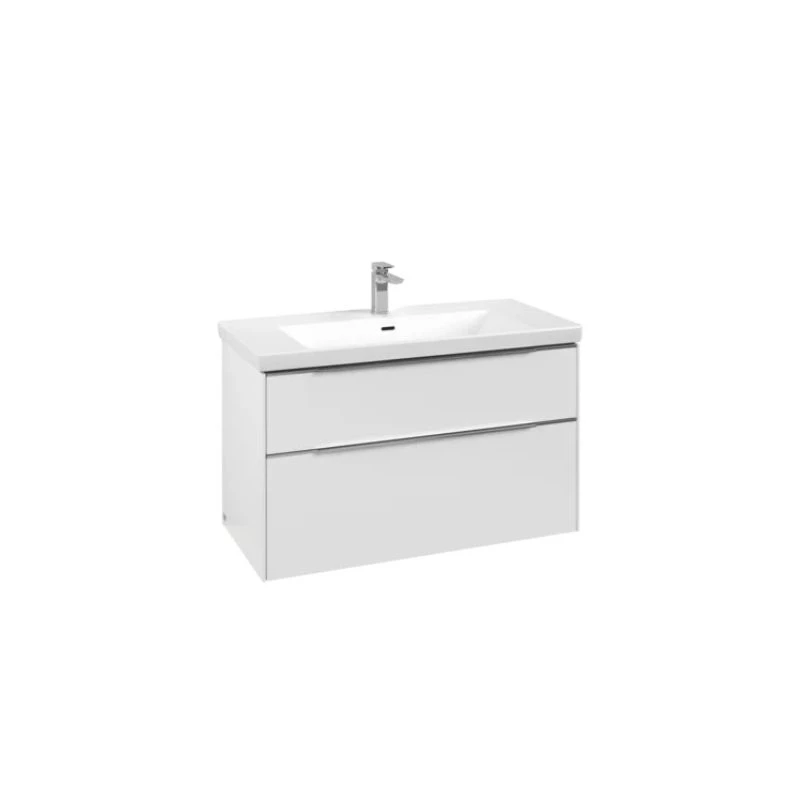 Villeroy Subway 3.0 alsószekrény, 973 x 576 x 478 mm pure white, fürdőszoba bútor