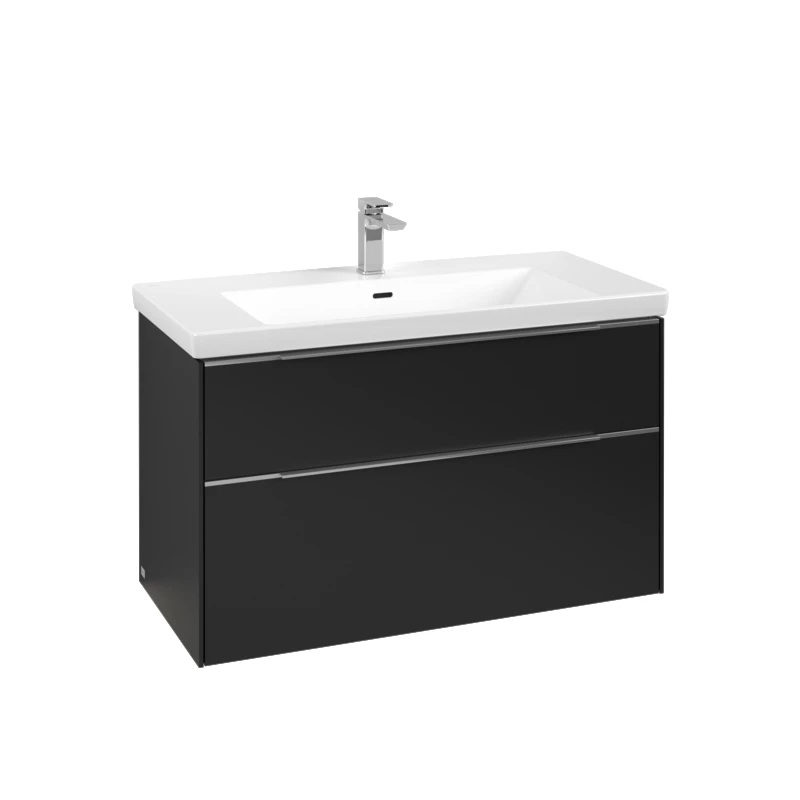 Villeroy Subway 3.0 alsószekrény, 973 x 576 x 478 mm volcano black, fürdőszoba bútor