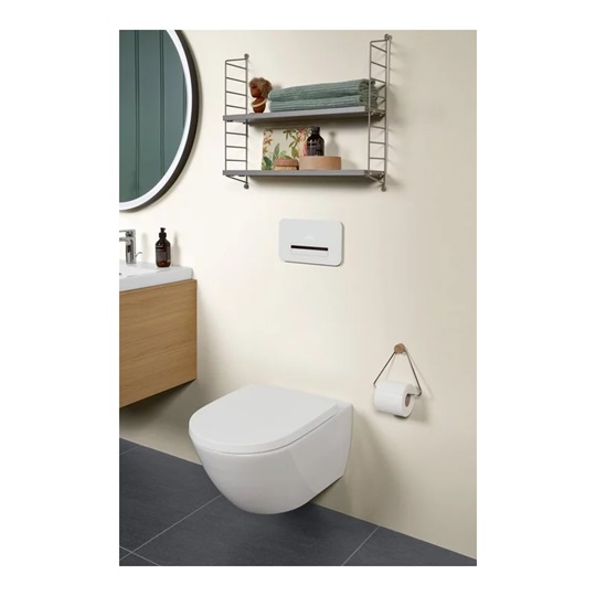 Villeroy Subway 3.0 perem nélküli mélyöblítésű WC csésze falra szerelhető, TwistFlush, Ovális, hátsó kifolyású, 37x56cm
