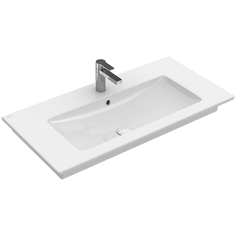Villeroy Venticello bútorra építhető mosdókagyló, 80 x 50 cm, csaplyukkal és túlfolyóval 