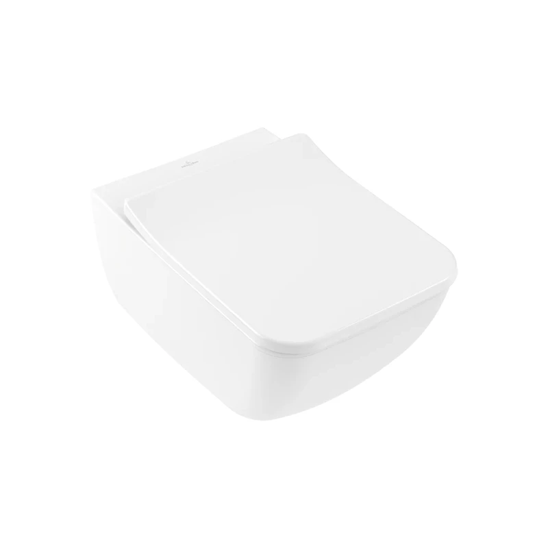 Villeroy Venticello fali wc csésze, 375x560 mm, mélyöblítésű, DirectFlush, SupraFix 3.0 rögzítőkészlettel