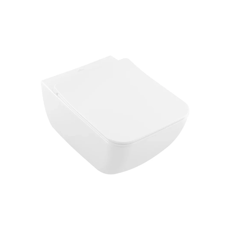 Villeroy Venticello wc csésze Direct Flush kombi, fali wc + slim seat, line s-close ülőke