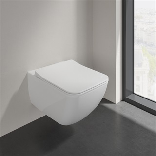 Villeroy Venticello wc csésze Direct Flush kombi, fali wc + slim seat, line s-close ülőke