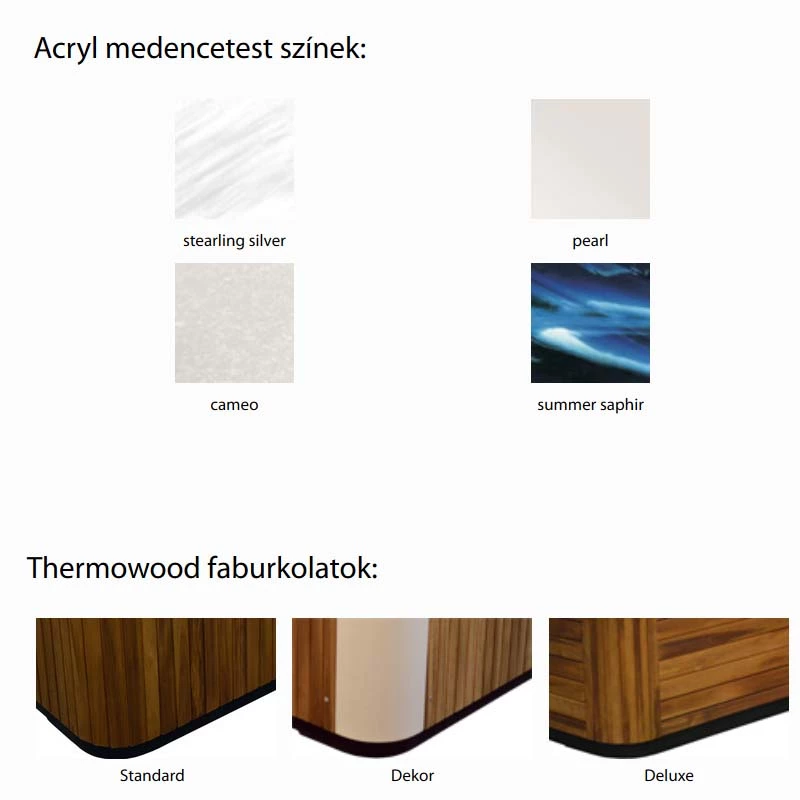 VitalSpa Atlantis masszázsmedence, 231 x 231 x 95 cm, 5+1 fő, 73 fúvóka
