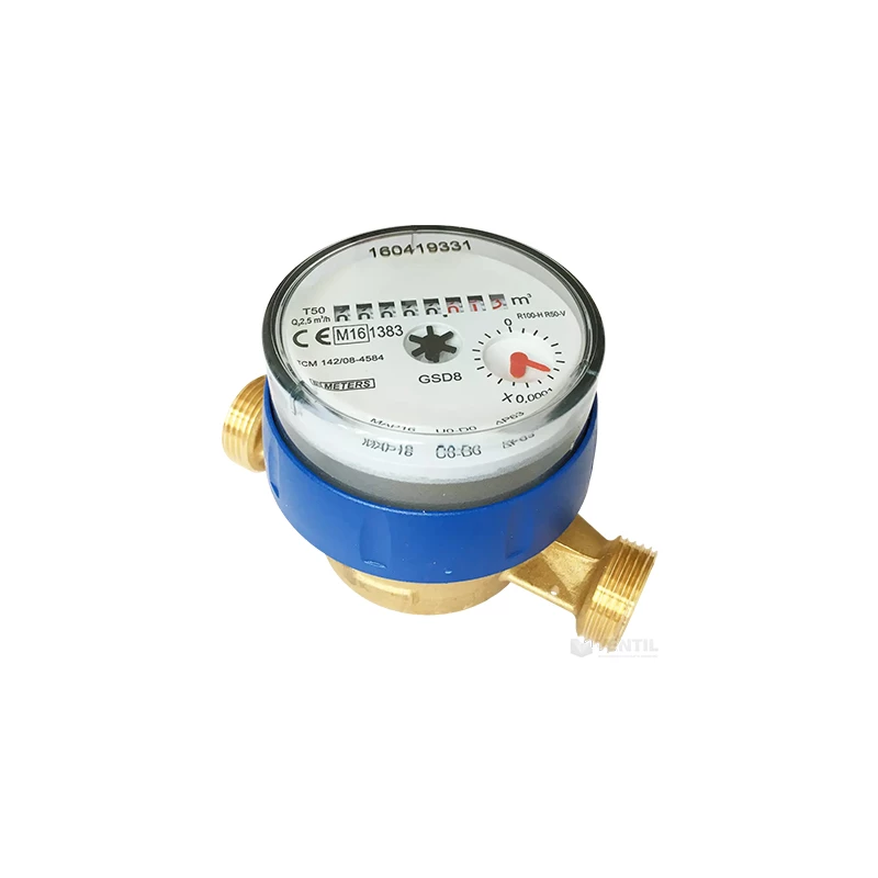 Bmeters GMB-I 1” vízmérő impulzusadóval, 1liter/impulzus, hidegvízre