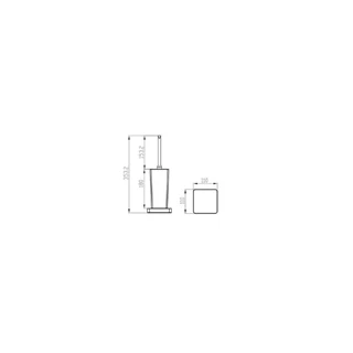 Wellis Capri WC kefe álló  11x11x35,3