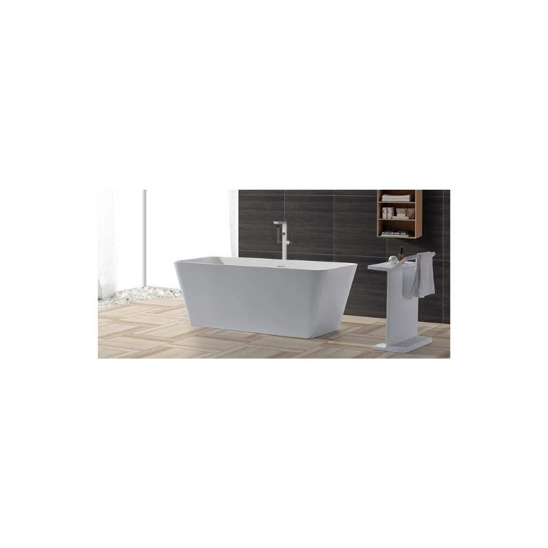 Wellis Carib Matt White öntöttmárvány szabadon álló kád, 1675x850x530 mm, 315 l