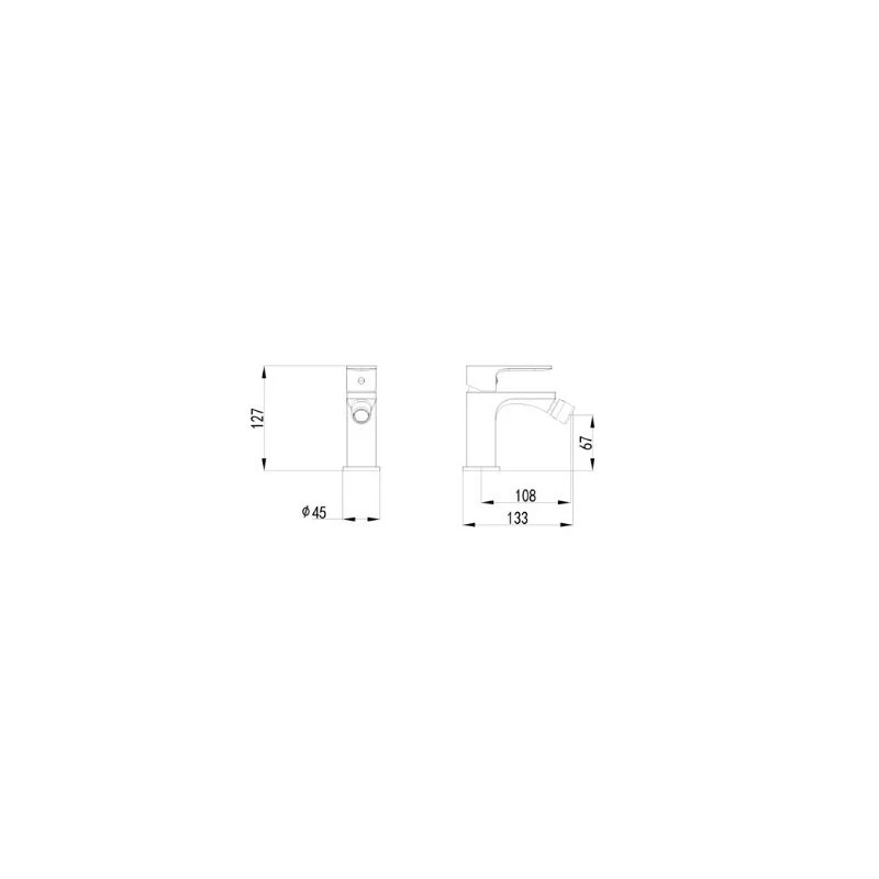 Wellis Mamba bidé csaptelep  12,7 cm