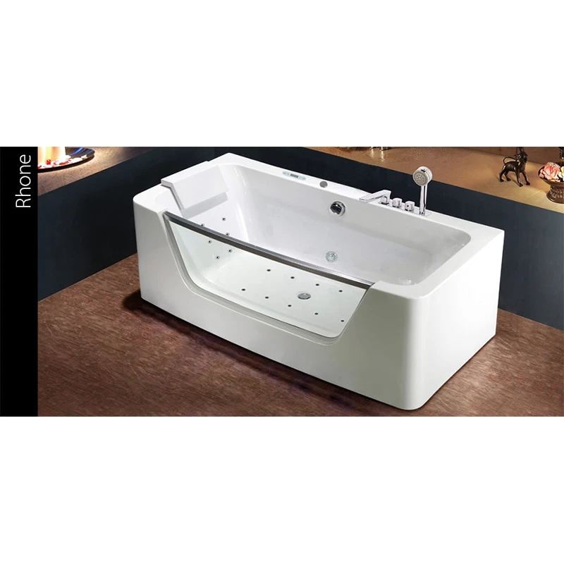 Wellis Rhone akril kád, E-Drive™Flipper csapteleppel, 170x85x58 cm, 230 l