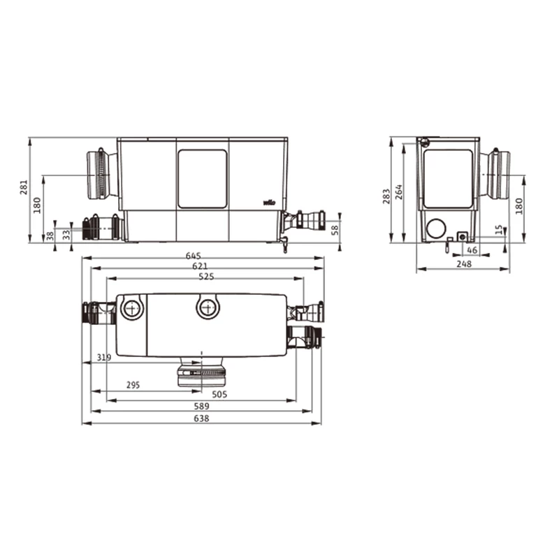 Wilo-DrainLift MINI5-XS/WC-C szennyvízátemelő szivattyú