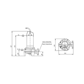 Wilo Rexa MINI3-S03/M008-523/A,0.75kW vágószerkezetes szivattyú