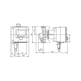 Wilo Stratos MAXO-Z 25/0,5-12 PN10 szivattyú